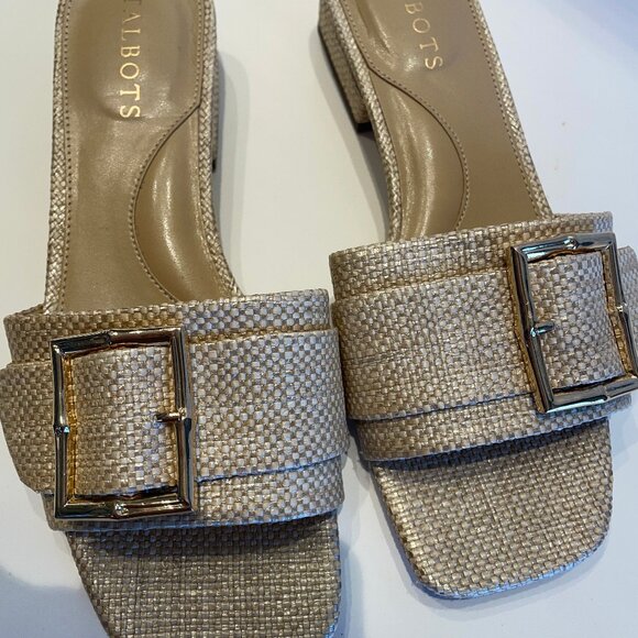 Talbots womens Rafia slides - Picture 5 of 5